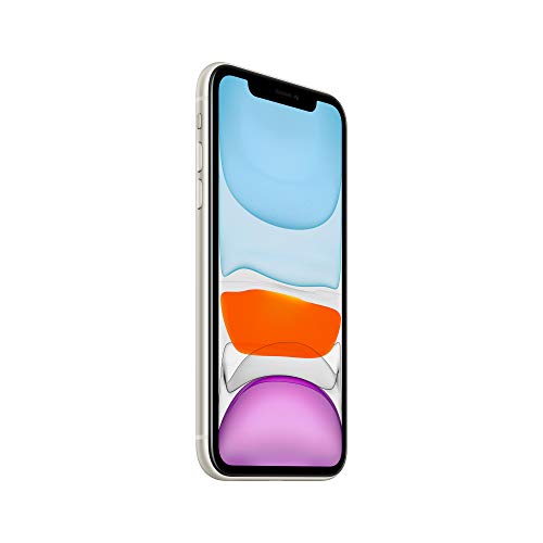 Apple iPhone 11 - Smartphone - dual-SIM - 4G Gigabit Class LTE - 128 GB - 6.1" - 1792 x 828 pixels (326 ppi) - Liquid Retina HD display (12 MP front camera) - 2x rear cameras - white