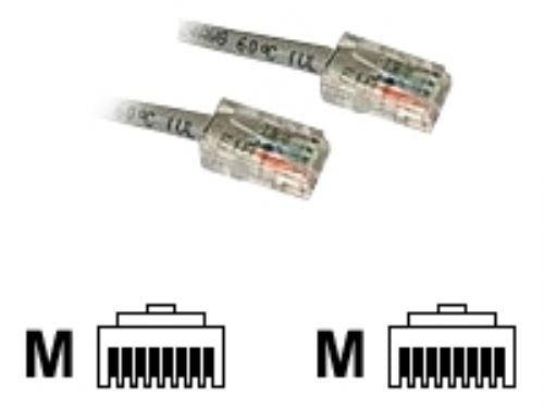 C2G Cat5e Non-Booted Unshielded (UTP) Network Crossover Patch Cable - Crossover cable - RJ-45 (M) to RJ-45 (M) - 50 cm - UTP - CAT 5e - stranded, uniboot - grey