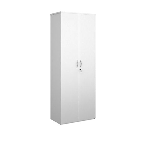 Best Value DAMS Infinite 2140 Bookcase and Doors-White, beech, 47x80x214 cm