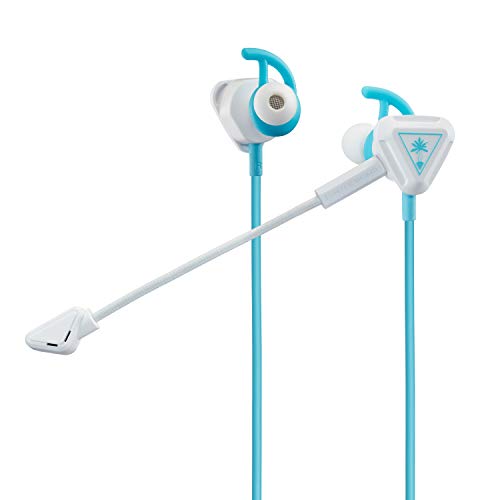 Best Value Turtle Beach Battle Buds In-Ear Gaming Headset for Mobile Gaming, Nintendo Switch, Xbox One and PS4 - White/Teal