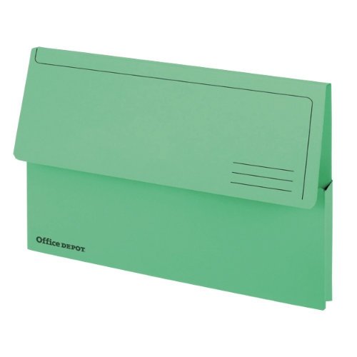 Best Value PK50 DOCUMENT WALLETS GREEN A4 285 GSM