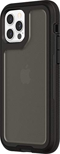 Griffin Survivor Extreme - Protective case back cover for mobile phone - black, asphalt black - for Apple iPhone 12, 12 Pro