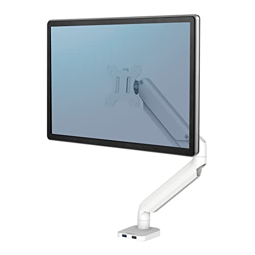 Fellowes Platinum Series Single Monitor Arm White Dd