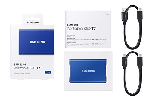 2Tb T7 Usb3.2C Portable Blue Ext Ssd