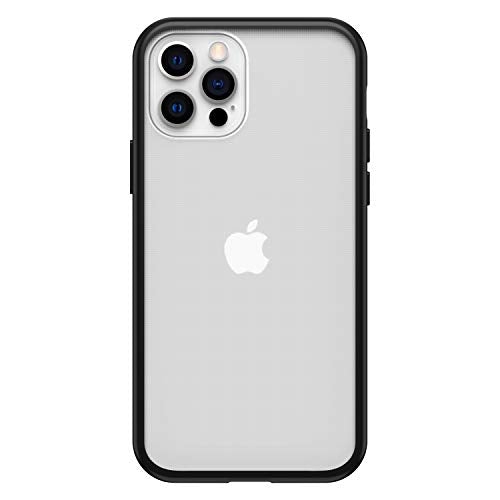 OtterBox for Apple iPhone 12/iPhone 12 Pro, Slim Drop Proof Protective Case, React,  Black Crystal  Clear/Black  - Non-Retail Packaging