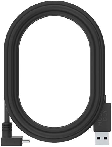 Huddly - USB cable - USB Type A (M) to USB-C (M) angled - USB 3.1 Gen 1 - 5 m - black