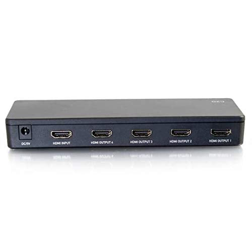 C2G 4-Port HDMI Splitter 4K30 - Video/audio splitter - 4 x HDMI - desktop