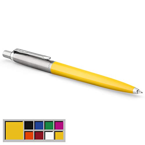 Parker Jotter Originals Ballpoint Pen, Classic Yellow Finish, Medium Point, Blue Ink, 1 Count