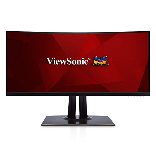 Viewsonic VP3481 - LED monitor - curved - 34" (34" viewable) - 3440 x 1440 UWQHD - MVA - 400 cd/m? - 3000:1 - HDR10 - 5 ms - 2xHDMI, DisplayPort, USB-C - speakers