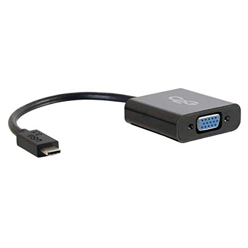 C2G USB 3.1 USB Type C to VGA Adapter - USB C to VGA Black - External video adapter - USB 3.1 - D-Sub - black