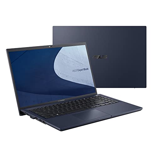 ASUS ExpertBook B1 B1500CEAE-BQ0782R - Lay-flat design - Core i5 1135G7 / 2.4 GHz - Win 10 Pro - 8 GB RAM - 256 GB SSD NVMe - 15.6" 1920 x 1080 (Full HD) - Iris Xe Graphics - Wi-Fi 6, Bluetooth - black (bottom), star black (LCD cover), star black (top)