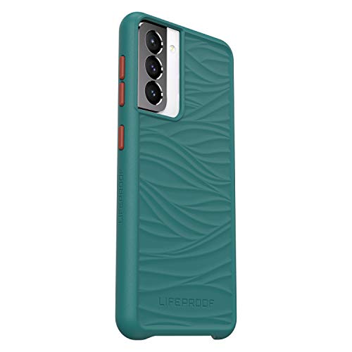 LifeProof WAKE - Back cover for mobile phone - 85% ocean-based recycled plastic - down under (green/orange) - mellow wave pattern