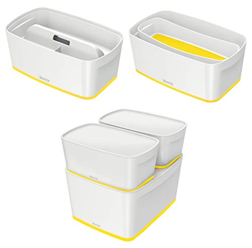 Leitz Mybox Storage Tray Wow White Yellow Dd