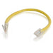 C2G Cat5e Non-Booted Unshielded (UTP) Network Patch Cable - Patch cable - RJ-45 (M) to RJ-45 (M) - 0.5 m - UTP - CAT 5e - stranded, uniboot - yellow