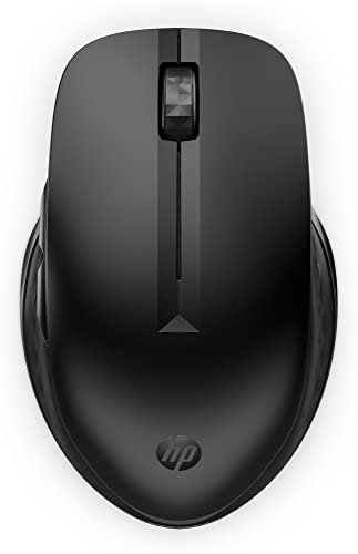 HP 435 - Mouse - ergonomic - 5 buttons - wireless - Bluetooth, 2.4 GHz - Bluetooth USB adapter - jack black - for HP 255 G9, EliteBook 64X G9, 65X G9, Fortis 14 G10, ProBook 445 G9, 455 G9, ZBook Power G9