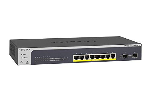 NETGEAR Smart GS510TPP - Switch - L3 Lite - smart - 8 x 10/100/1000 (PoE+) + 2 x SFP - desktop, rack-mountable - PoE+ (190 W)