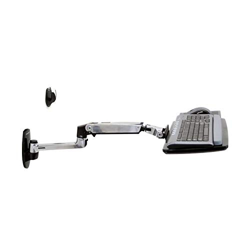 Ergotron LX Wall Mount Keyboard Arm - Keyboard/mouse arm mount tray - wall mountable - polished aluminium