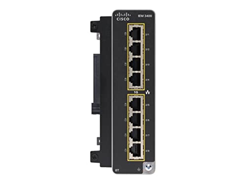 Cisco Catalyst IE3400 Rugged Series Advanced Expansion Module - Expansion module - Gigabit Ethernet x 8 - for Catalyst IE3400 Rugged Series