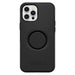 OtterBox Otter + Pop Symmetry Series - Back cover for mobile phone - polycarbonate, synthetic rubber - black - for Apple iPhone 12 Pro Max