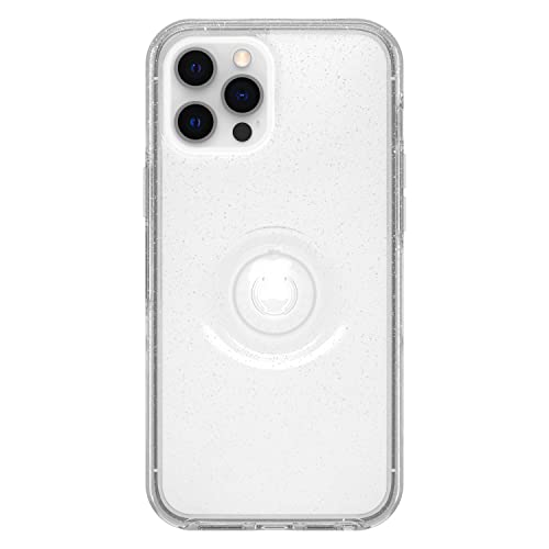 OtterBox Otter + Pop Symmetry Series Clear - Back cover for mobile phone - polycarbonate, synthetic rubber - stardust pop - for Apple iPhone 12 Pro Max