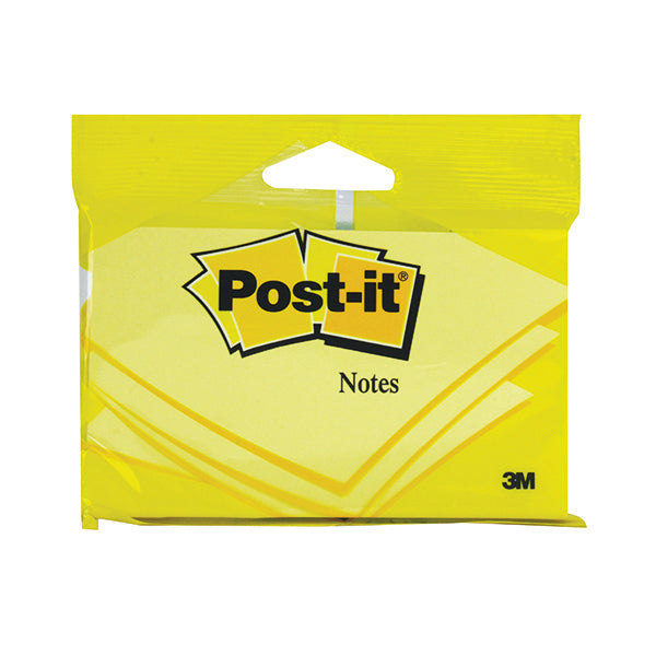 Post-it 76 x 127mm Canary Yellow Notes (Pack of 12) 6830Y