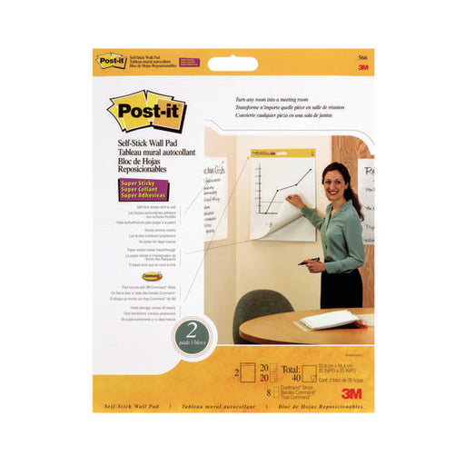 Post-it Super Sticky TableTop Meeting Chart Refill Pad (Pack of 2) 566