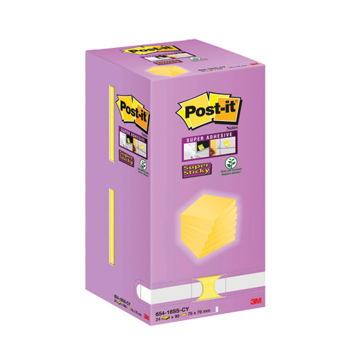 Post-it Sticky Notes Yellow Tower 76 x 76mm (Pack of 16) 7100236608