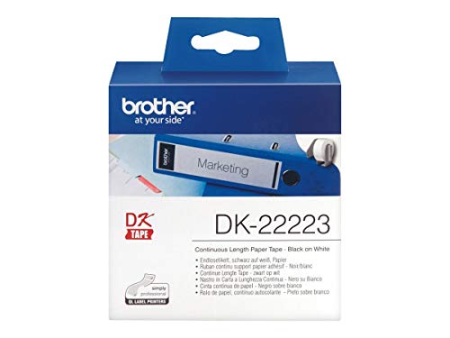 Brother DK-22223 - Paper - black on white - Roll (5 cm x 30.5 m) 1 roll(s) continuous labels - for Brother QL-1050, 1060, 500, 550, 560, 570, 580, 600, 650, 700, 710, 820