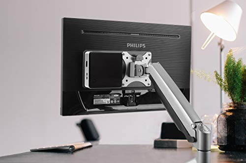 NewStar Thin Client Holder (attach between monitor and mount) - Black - Mounting component (holder) for thin client - black - behind flat-panel