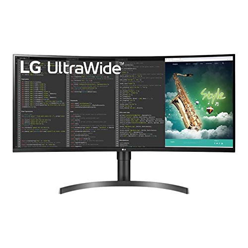 LG 35WN75C-B - LED monitor - curved - 35" - 3440 x 1440 UWQHD @ 100 Hz - VA - 300 cd/m - 2500:1 - HDR10 - 5 ms - 2xHDMI, DisplayPort, USB-C - speakers