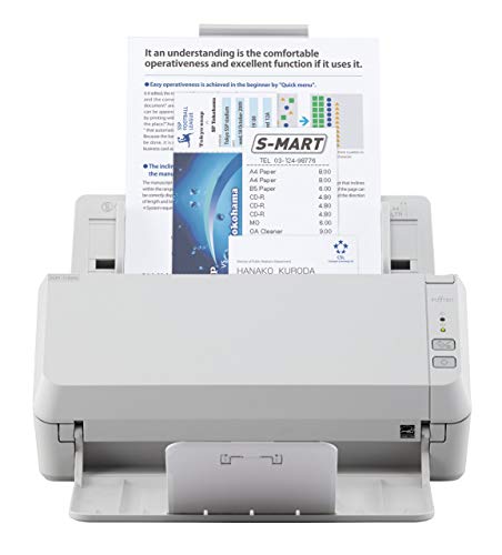 Fujitsu SP-1125N 25ppm/50ipm A4 Duplex ADF Gigabit Ethernet USB3.2 LED Office Scanner.  Windows. Includes PaperStream IP, PaperStream Capture, ABBYY" FineReader for ScanSnap", ABBYY" FineReader Sprint", Scanner Central Admin, USB3.0(B) cable & 1 year Warranty.