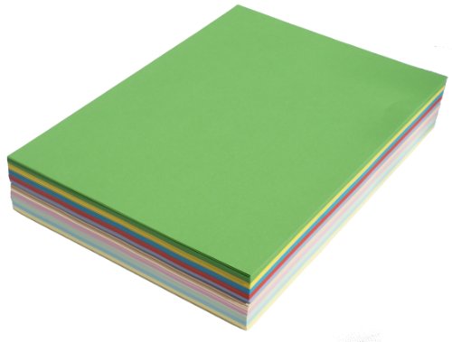 Best Value A4 500 Sheets Mixed Assortment Coloured Paper 80gsm Ream-Wrapped