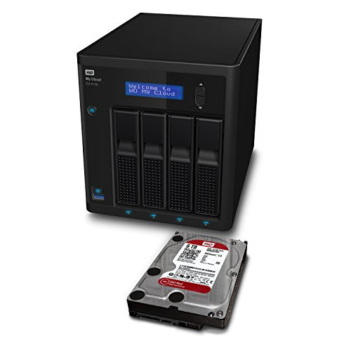 WD My Cloud EX4100 WDBWZE0560KBK - NAS server - 4 bays - 56 TB - HDD 14 TB x 4 - RAID 0, 1, 5, 10, JBOD, 5 hot spare - RAM 2 GB - Gigabit Ethernet - iSCSI support