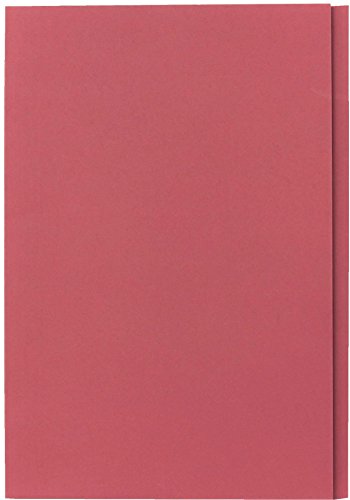 Best Value Exacompta Guildhall Square cut Folder, 315 gsm, Foolscap - Red, Pack of 100