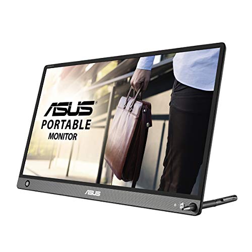 ASUS ZenScreen Touch MB16AMT - LCD monitor - 15.6" - portable - touchscreen - 1920 x 1080 Full HD (1080p) @ 60 Hz - IPS - 250 cd/m - 700:1 - 5 ms - Micro HDMI, USB-C - speakers - dark grey