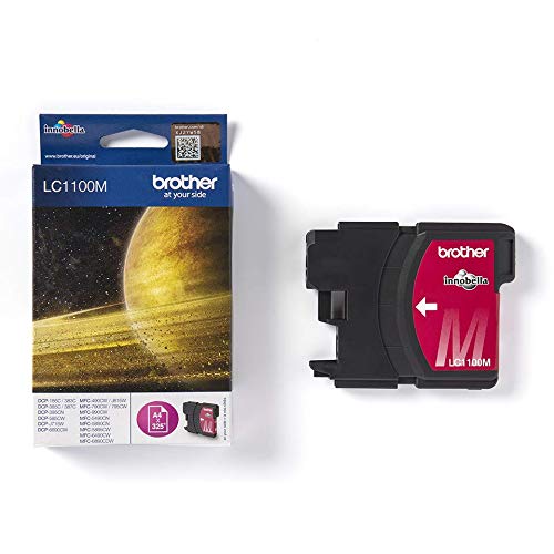 Brother LC1100M - Magenta - original - ink cartridge - for Brother DCP-185, 385, 395, 585, J715, MFC-490, 5490, 5890, 5895, 6890, 790, 795, 990, J615