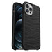 LifeProof WAKE - Back cover for mobile phone - ocean-based recycled plastic - black - ultra thin with mellow wave pattern - for Apple iPhone 12 Pro Max