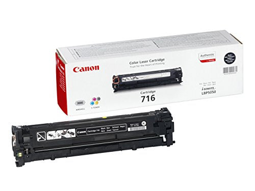 Canon 716 BK - 1980B002 - 1 x Black - Toner Cartridge - For iSENSYS LBP5050,LBP5050N,MF8030CN,MF8040Cn,MF8050CN,MF8080Cw