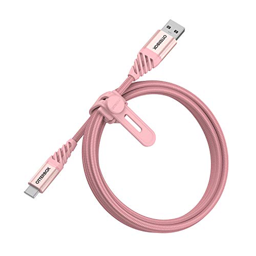 OtterBox Premium - USB cable - USB-C (M) to USB (M) - USB 2.0 - 3 A - 1 m - sparkling rose