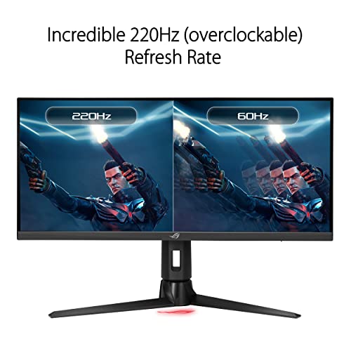 ASUS ROG Strix XG309CM - LED monitor - gaming - 29.5" - 2560 x 1080 UWFHD @ 220 Hz - Fast IPS - 300 cd/mâ‰¤ - 1000:1 - HDR10 - 1 ms - HDMI, DisplayPort, USB-C - speakers