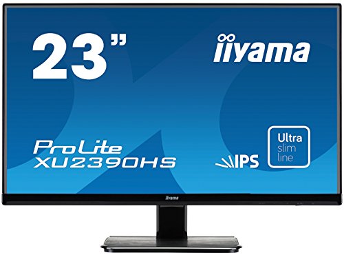 Iiyama Prolite XU2390HS-B1 23" IPS Ultra Slim Bezel, IPS, 5ms, 1 x VGA, 1 x HDMI, 1 x DVI-D, Speakers