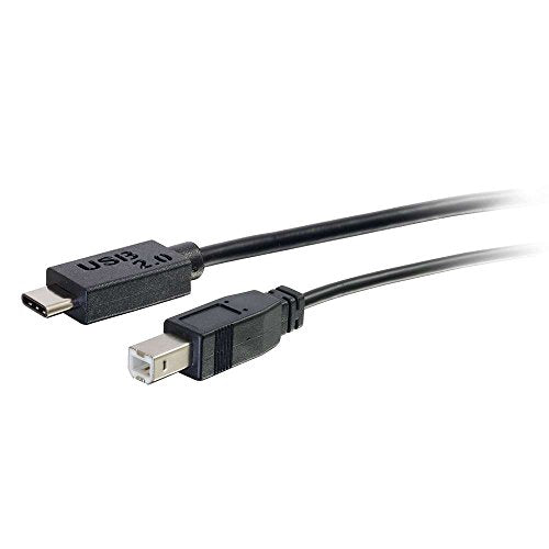 C2G 1m USB 2.0 USB Type C to USB B Cable M/M - USB C Cable Black - USB cable - USB Type B (M) to USB-C (M) - USB 2.0 - 1 m - black