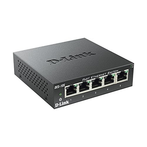 D-Link 5-port 10/100 Metal Housing Desktop Switch