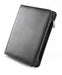 Best Value Falcon A4 Zippered Leather Conference Folder - FI6518BL, Black