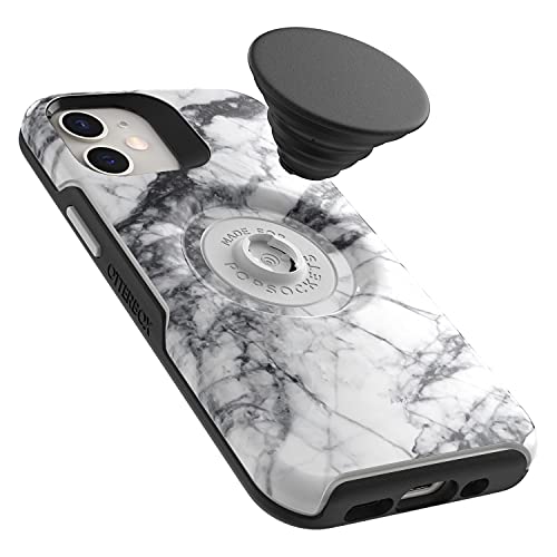 OtterBox Otter + Pop Symmetry Series - Back cover for mobile phone - polycarbonate, synthetic rubber - white marble graphic