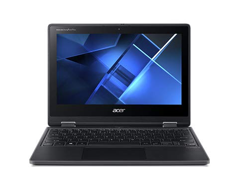 Acer TravelMate Spin B3 TMB311RN-31-C0FM - Flip design - Celeron N4120 / 1.1 GHz - Win 10 Pro 64-bit National Academic - 4 GB RAM - 64 GB eMMC - 11.6" IPS touchscreen 1920 x 1080 (Full HD) - UHD Graphics 600 - Wi-Fi 5, Bluetooth - shale black - kbd: UK