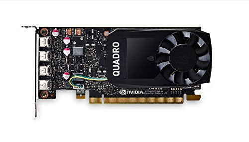 NVIDIA Quadro P1000 - Graphics card - Quadro P1000 - 4 GB GDDR5 - PCIe 3.0 x16 low profile - 4 x Mini DisplayPort - Adapters Included