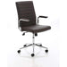 Ezra Executive Brown Leather Chair EX000190