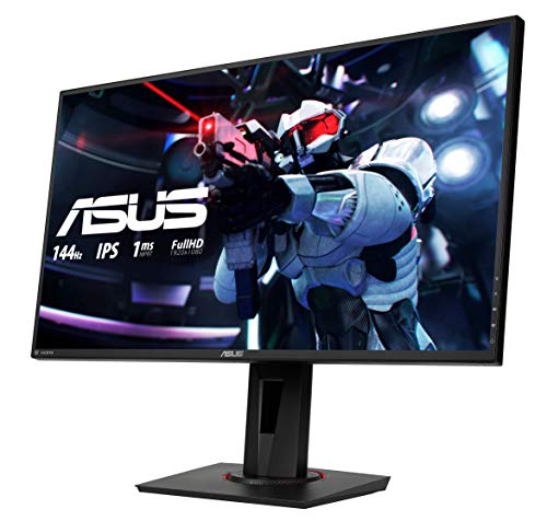 ASUS VG279Q - LED monitor - 27" - 1920 x 1080 Full HD (1080p) @ 144 Hz - IPS - 400 cd/m - 1000:1 - 1 ms - HDMI, DVI-D, DisplayPort - speakers - black