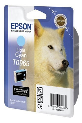 Best Value Epson T0965 Inkjet Cartridge UltraChrome K3 Page Life 865pp Light Cyan Ref T09654010, Genuine, Amazon Dash Replenishment Ready